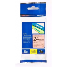 CINTA BROTHER TZEB51 NEGRO SOBRE FLUEORESCENTE NARANJA, 24MM X 5M