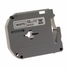 CINTA BROTHER M231 NEGRO SOBRE BLANCO, 12MM X 8M