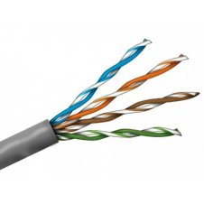 BOBINA DE CABLE WAM CAT5E UTP CCA 24 AWG 305 MTS COLOR GRIS