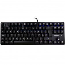 TECLADO GAMER GAME FACTOR KBG500 RGB, TECLADO MECÁNICO, SWITCH KRED BLUE, ALÁMBRICO, NEGRO (ESPAÑOL) KBG500-BL