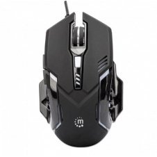 MOUSE GAMER MANHATTAN ÓPTICO, ALÁMBRICO, USB, 3200DPI, NEGRO 179256