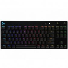 LOGITECH TECLADO GAMER G PRO RGB, MECÁNICO, SWITCH GX BLUE, ALÁMBRICO, NEGRO (INGLÉS) 920-009388