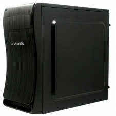GABINETE EVOTEC BASSU, MINI-TOWER, MINI ATX/MICRO ATX, USB 2.0, CON FUENTE DE 600W, NEGRO EV-1014