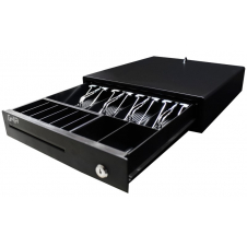 CAJON DE DINERO GHIA GCD481 NEGRO COMPARTIMIENTOS 4 BILLETES / 8 MONEDAS