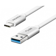 CABLE ADATA ACA3AL-100CM-CSV, TIPO-C A USB 3.0, 100CM, 2.1 A PLATEADO ANDROID, WINDOWS, PUERTO TIPO-C REVERSIBLE
