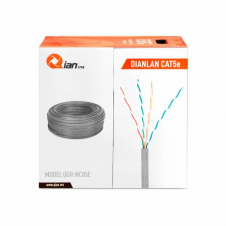 BOBINA QIAN, CAT5E, 305M, RJ-45, GRIS, QHR-CAT5E