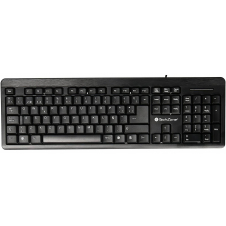 TECLADO STANDARD ALAMBRICO TECHZONE CON DISEO ERGONOMICO, USB 104 TECLAS Y TECLADO NUMERICO