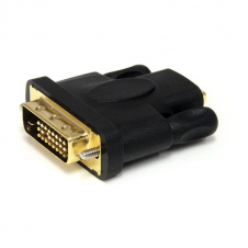 ADAPTADOR HDMI A DVI, DVI-D MACHO - HDMI HEMBRA, CONVERTIDOR DE VIDEO, NEGRO
