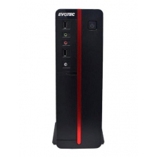 GABINETE EVOTEC EV-1011, MIDI-TOWER, MINI-ATX, USB 2.0, CON FUENTE 600W, NEGRO