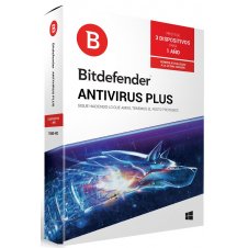 BITDEFENDER ANTIVIRUS PLUS 3 USUARIOS, 1 AÑO DE VIGENCIA CAJA