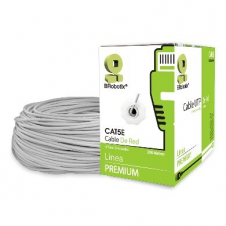 BROBOTIX BOBINA DE CABLE CAT5E UTP, 200 METROS, GRIS 308201
