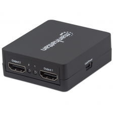 Video splitter MANHATTAN 207652 - Negro, HDMI, HDMI, HDMI, Hembra/hembra