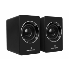 PERFECT CHOICE BOCINAS PARA COMPUTADORA MOSSO, ALÁMBRICO, 2.0, USB, NEGRO