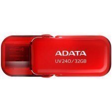 MEMORIA USB ADATA UV240, 32GB, USB 2.0, ROJO