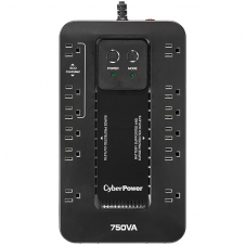 NO BREAK CYBERPOWER EC750G, 450W, 750VA, ENTRADA 96-140V, SALIDA 120V-6.3A, 12 CONTACTOS