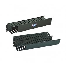 NORTH SYSTEM ORGANIZADOR DE CABLES HORIZONTAL 19, 2U, NEGRO