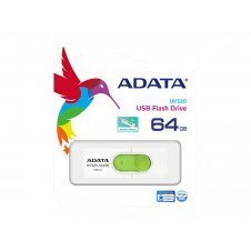 MEMORIA ADATA 64GB USB 3.2 UV320 RETRACTIL BLANCO-VERDE