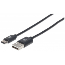 CABLE USB-C MANHATTAN, AM-CM 2.0M V2, NEGRO