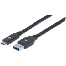 CABLE USB 3.1, GEN 1, A MACHO/ C MACHO, 5 GBPS, 3 M, NEGRO MANHATTAN