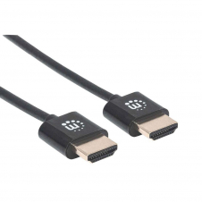 CABLE HDMI ULTRADELGADO MANHATTAN 1.8M ETHERNET 3D 4K M-M VELOCIDAD 2.0