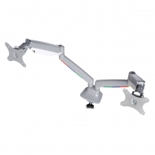 KENSINGTON BRAZO DE ESCRITORIO PARA 2 MONITORES 13 - 32, HASTA 18KG, GRIS/PLATA