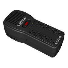 REGULADOR VICA V2500, 2500VA, 300J, ENTRADA 100-127V, NEGRO
