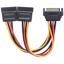 CABLE ALIMENTACION MANHATTAN DIVISOR Y SATA 0.15M X2 1 MACHO A 2 HEMBRA