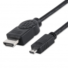 CABLE HDMI MANHATTAN V 1.4 MACHO A MICRO HDMIETHERNET 2 MTS