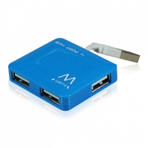 Mini Hub USB con 4 puertos Azul EW1126