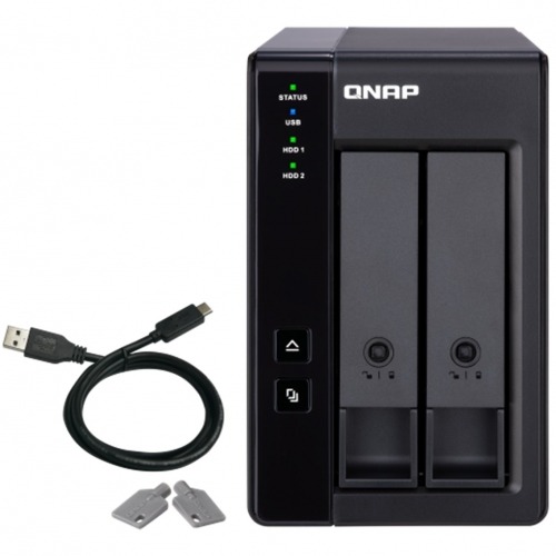 QNAP TR-002 - Orden unidad de disco duro - 2 compartimentos (SATA-600) - USB 3.1 Gen 2 (externo)