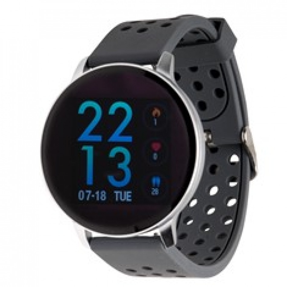 Pulsera reloj deportiva denver sw - 170 grey - smartwatch - ips - 1.3pulgadas - bluetooth - ip67