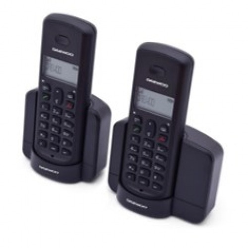 Telefono inalambrico dect daewoo dtd - 1350 duo negro - base cargadora - gap