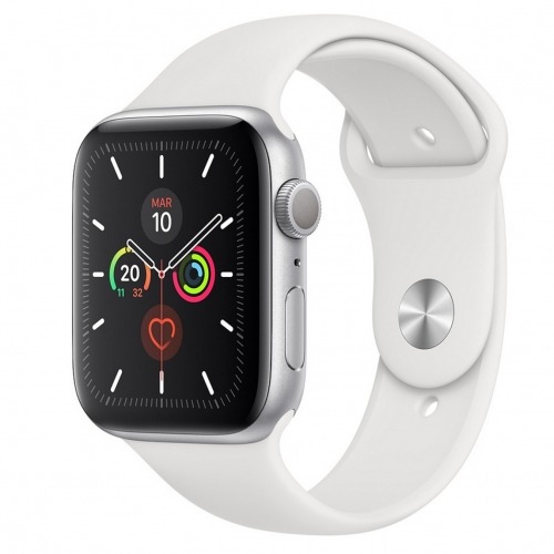 Reloj apple watch series 5 44 mm caja de aluminio con correa deportiva plateado