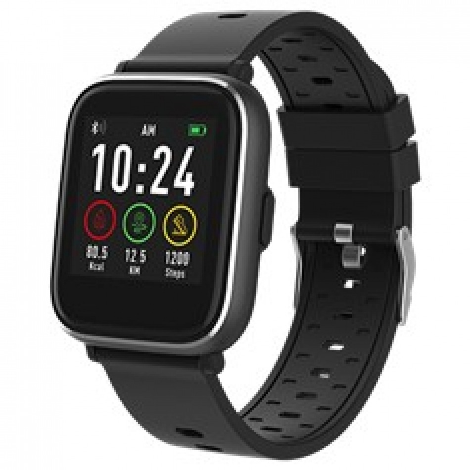 Pulsera reloj deportiva denver sw - 161 negro - smartwatch - ips - 1.3pulgadas - bluetooth