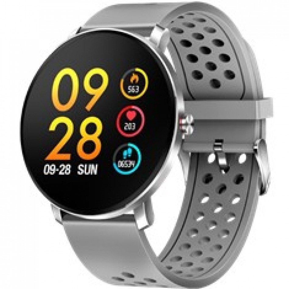 Pulsera reloj deportiva denver sw - 171 gris - smartwatch - ips - 1.3pulgadas - bluetooth - ip67