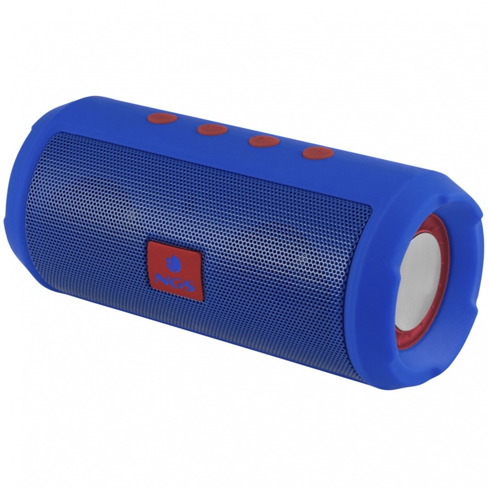 Altavoz portatil ngs roller tumbler blue 6w - usb - micro sd - bluetooth - radio fm