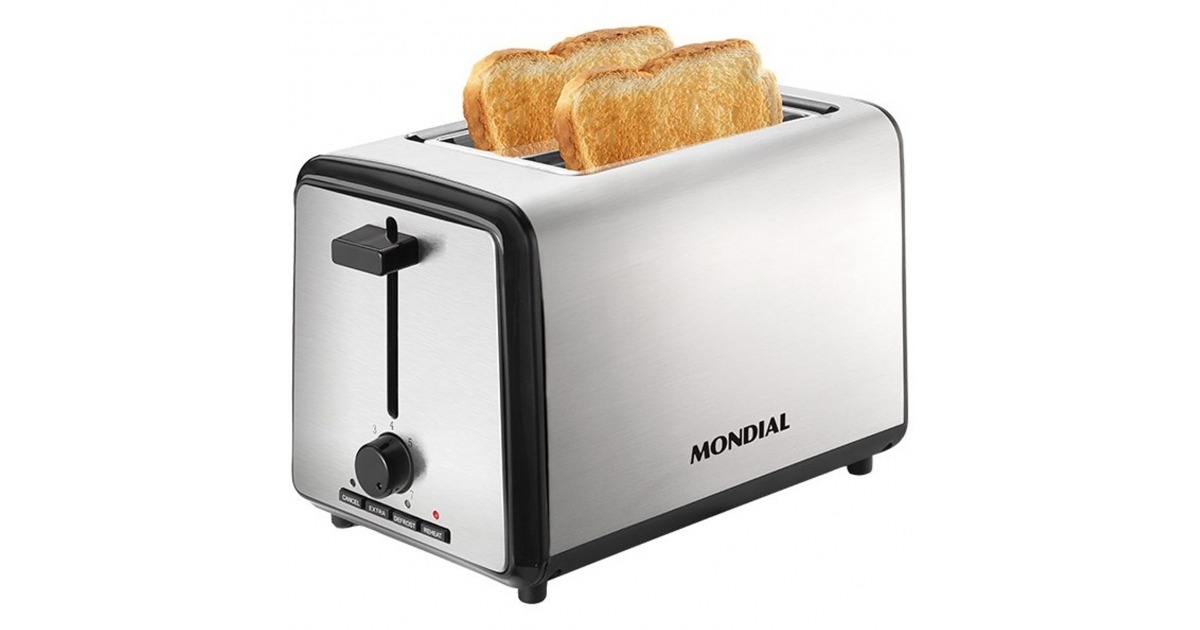 Tostadora sandwichera mondial 2 slice maker t09 800w