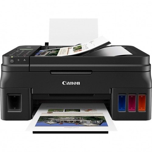 Multifuncion canon g4511 impresion color pixma fax - a4 - 8.8ppm - 4800ppp - usb - wifi - adf 20 hojas - 1 botella tinta