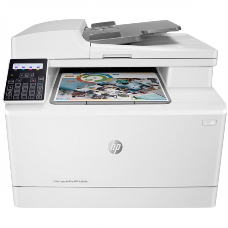 Multifuncion hp laser color laserjet pro mfp m183fw fax - a4 - 16ppm - usb - red - wifi - wifi direct - adf 35 hojas