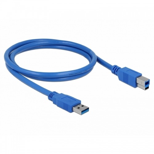 Delock cable USB3.0 tipo A-B macho/macho 1M Azul