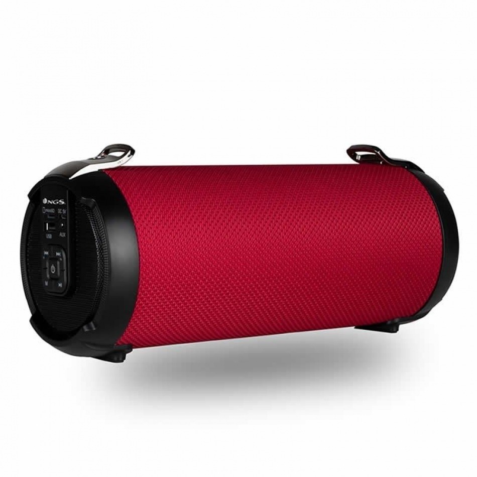 Altavoz portatil ngs rollertempored 20w - usb - micro sd - bluetooth - rojo