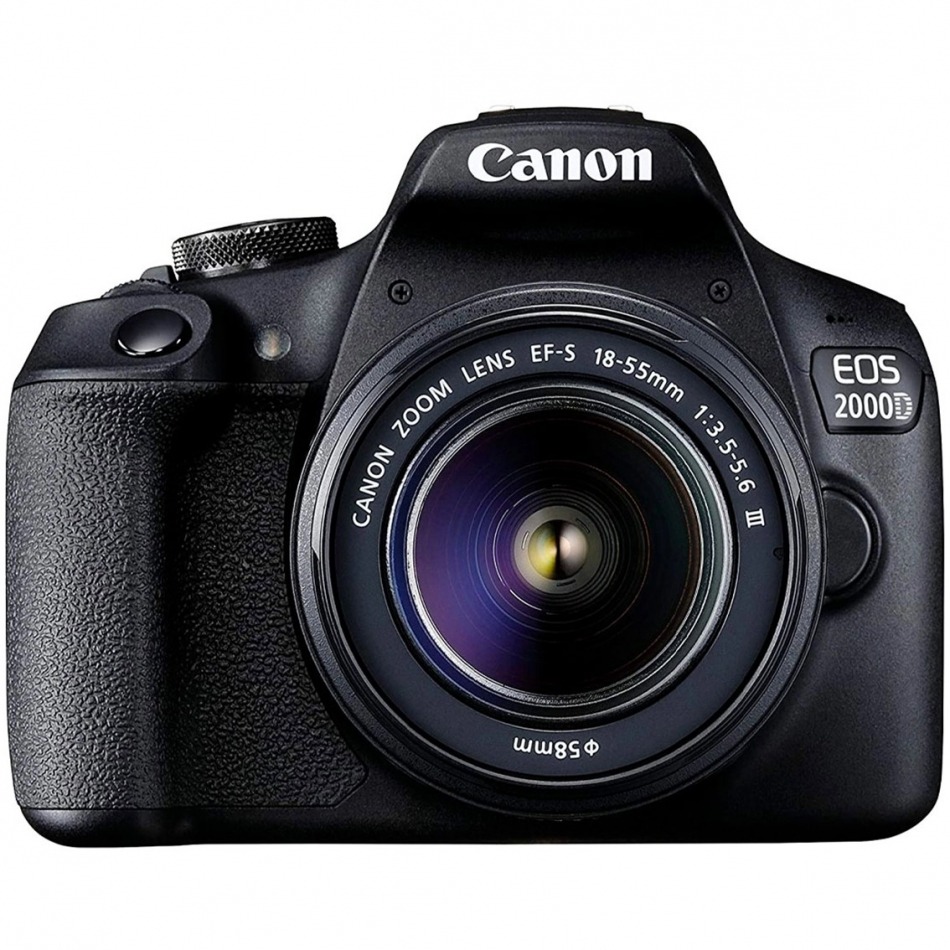 Camara digital canon eos 2000d bk 18 - 55mm is eu26+ - 24.1mp - digic 4+ - full hd - wifi