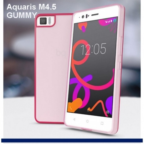 Funda Aquaris M4.5 A4.5 Pink Gummy