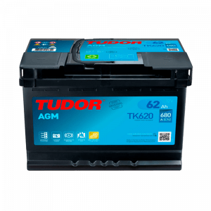 Batería para coche AGM 62AH 680A Tudor