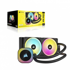 VENTILADOR P/CPU CORSAIR (CW-9061001-WW) ICUE LINK H100I RGB AIO,240MM,2 FAN,NEGRO