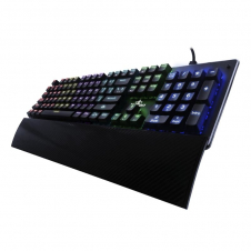 TECLADO GAMER YEYIAN YAT1801 FLARE SERIE 2000 MECANIC SWITCH AZUL RGB