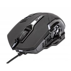 MOUSE OPTICO,MANHATTAN,179256, GAMING 6 BOTONES, NEGRO
