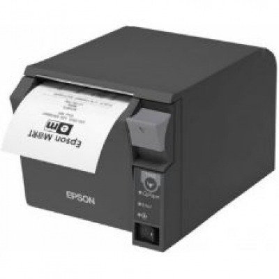 Epson TM T70II - Impresora de recibos - línea térmica - rollo 8 cm - 180 ppp - hasta 250 mm/segundo - USB 2.0, serial - gris oscuro
