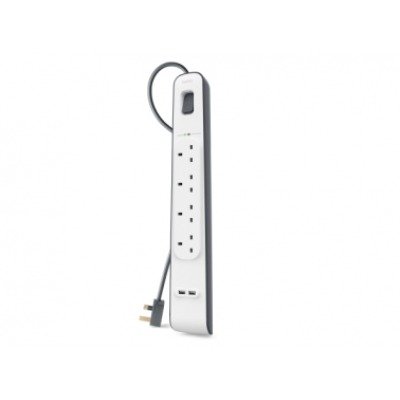 Belkin - Protector contra sobretensiones - conectores de salida: 4 - Alemania