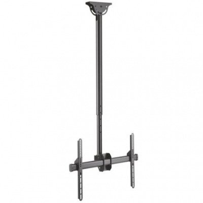 Aisens - Soporte De Techo Pro Giratorio, Inclinable, Extensible y Nivelable 50KG DE 37-70, NEGRO
